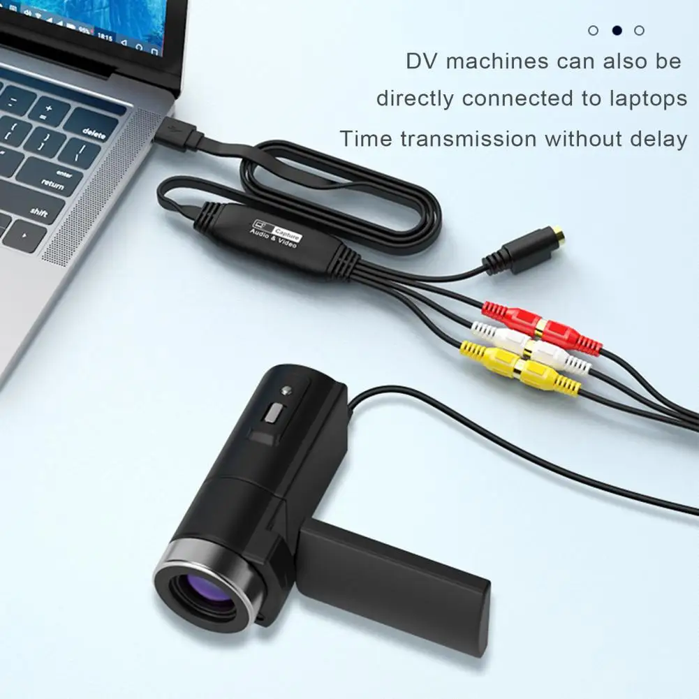 Video Capture Adapter Professional Video Capture Adapter Usb Video Capture Card Adapter 1080p Digital Converter for Vhs Vcr Tv