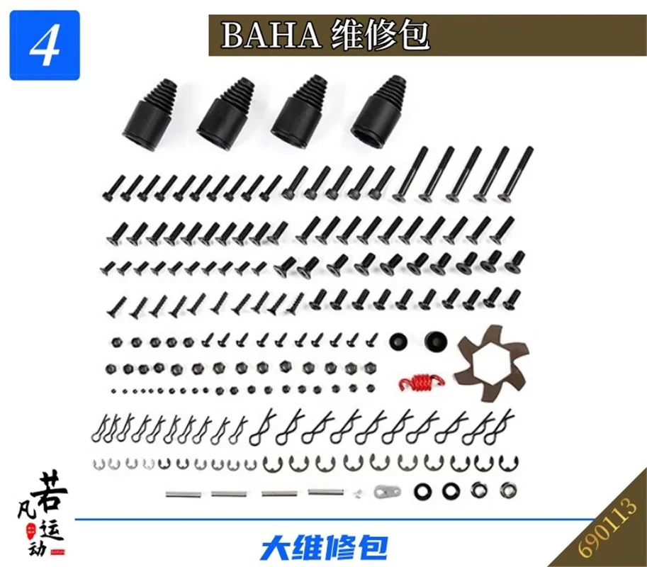 Kit di riparazione e riparazione di viti BAHA per veicoli telecomandati a benzina adatto per Baja 5B 69011