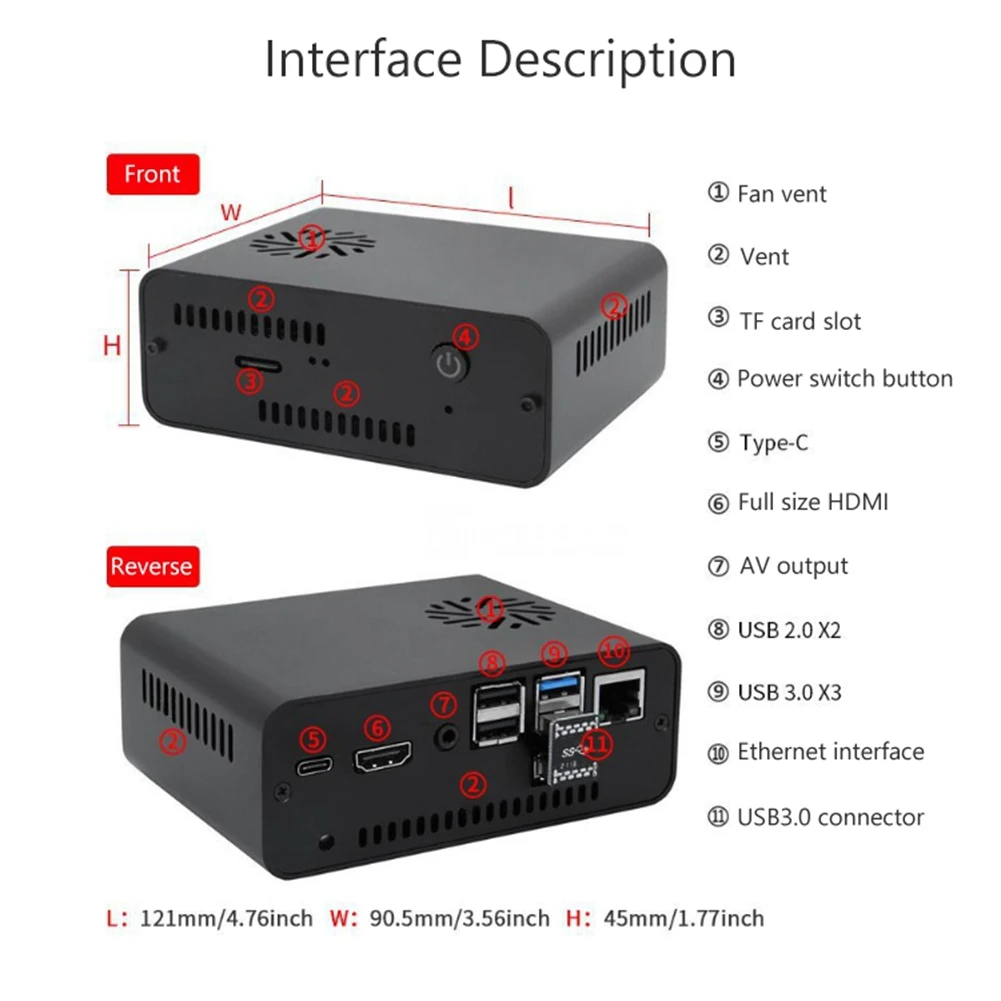 Imagem -03 - Naspi-case Kit de Armazenamento para Raspberry pi 4b 2.5 Sata Hdd Ssd Nas Suporte 98 mm de Espessura Plug us