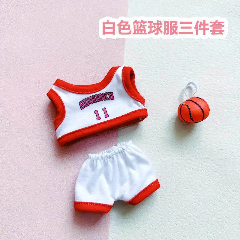 20cm vestiti per bambole basket t-shirt pantaloncini Set Dress Up Outfit peluche peluche accessori per bambole EXO Idol Doll giocattoli da gioco fai da te