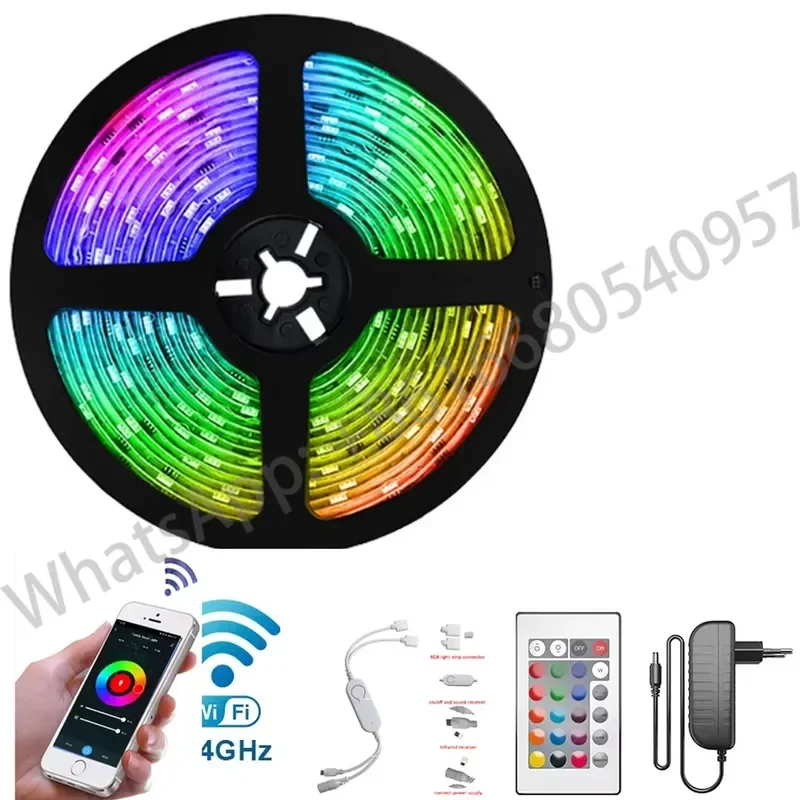 High Quality Colorful SMD 5050 2835 Wifi App Flexible RGB Colour Change Smart Lights Kit Dream Color LED Strip for Decoration