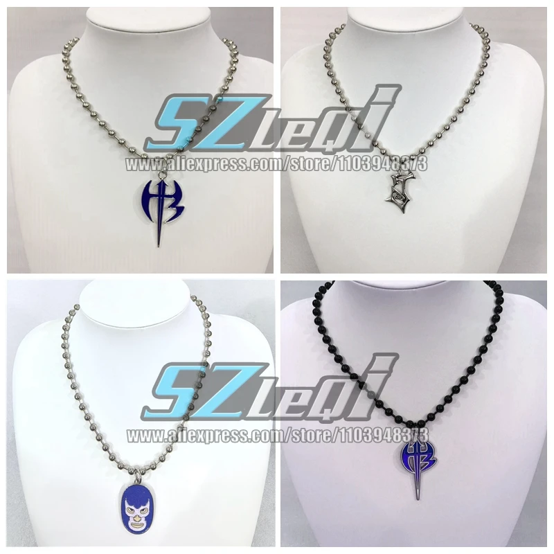 11 لون الأزياء والمجوهرات قلادة مع سلسلة ل هاردي بويز مات جيف قلادة المصارعة الرياضة الرجعية القلائد العصرية الملحقات