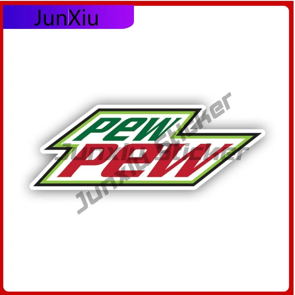 

Pew Pew Sticker Creative Decals Jdm Funny Parody Stance Euro Funny Humor Car Sticker Vinyl Decal Waterproof Durable Outdoor