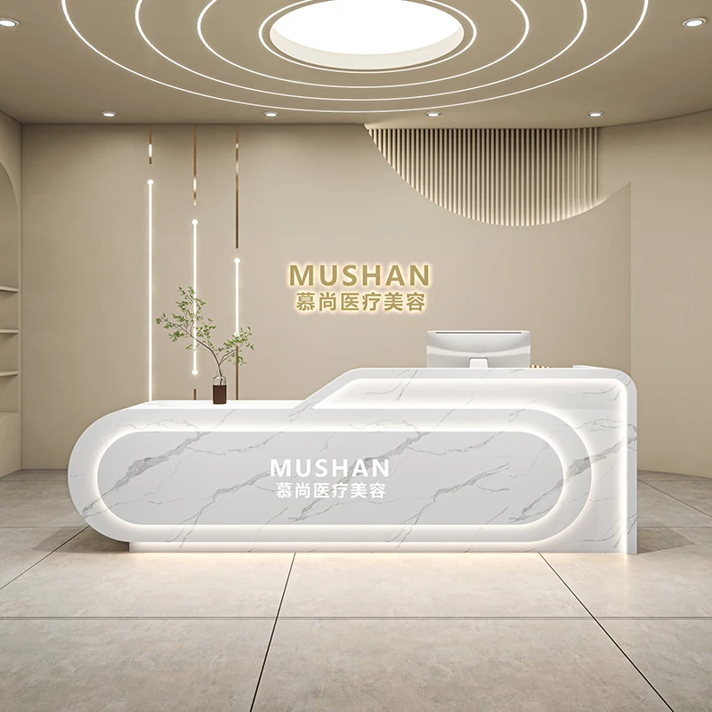 

Luxury Accessories Reception Desks Modern Professional Reception Desk Beauty Escritorio De Recepcion Commercial Furniture