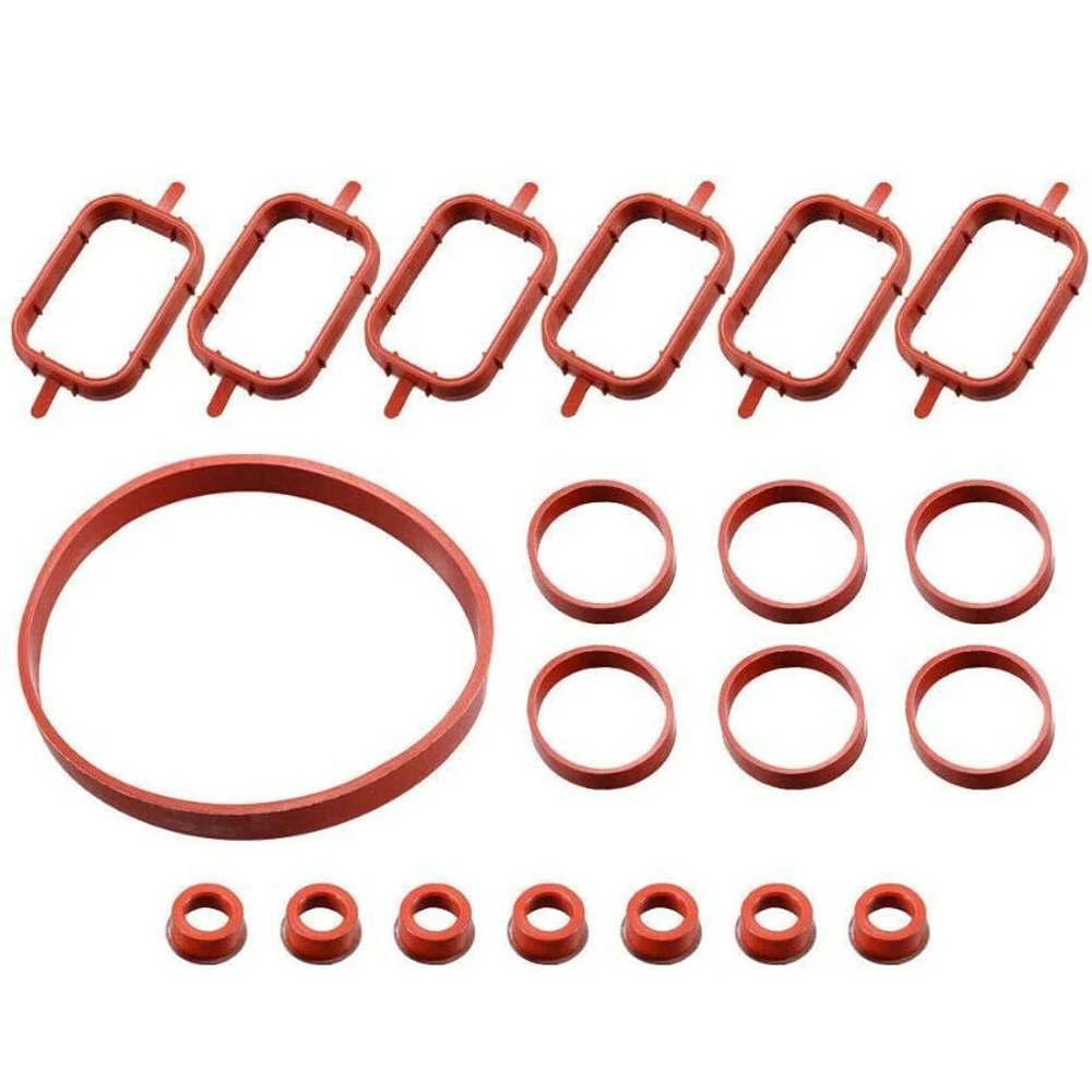 20Pcs Rubber Intake Inlet Manifold Seal Gasket For BMW M47 E87 E46 E90 E91 E92 E39 11617790198 11612246945 11612245439 93176515