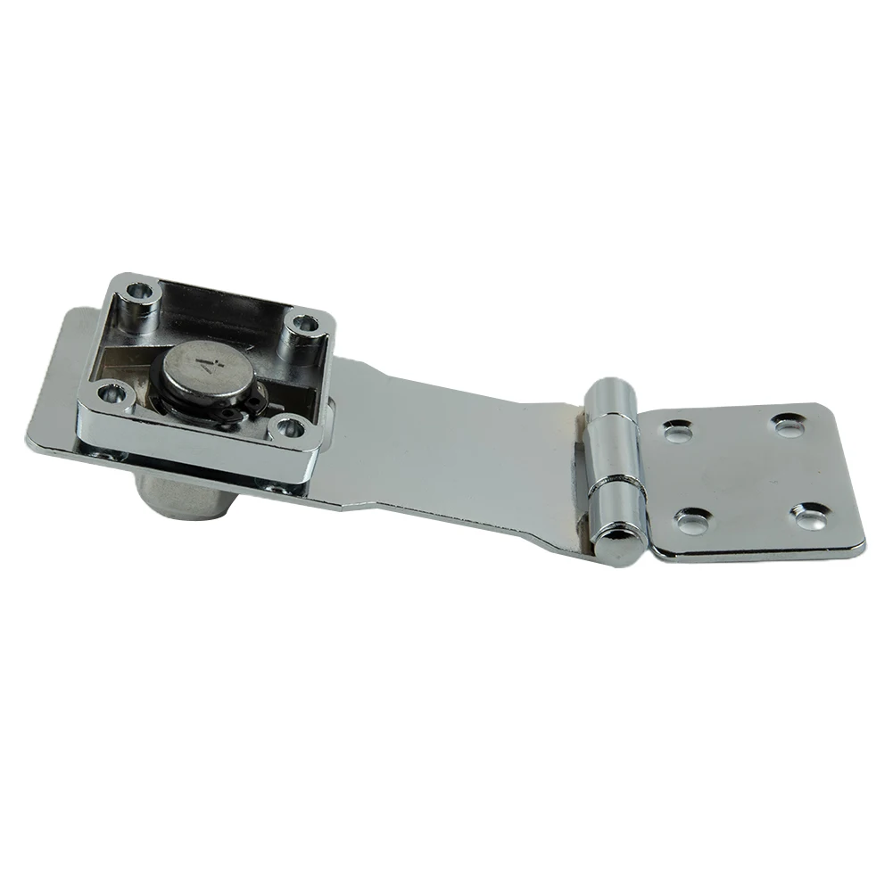 Padlock Locking Hasp Staple 1 PCS Cupboard Shed Garage Lock Hasp Heavy Duty Locking Iron Silver Zinc Alloy New