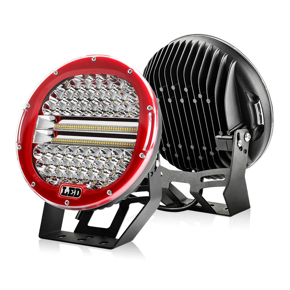 9 Inch Round LED Driving Light 256W High Power Flood Spot Combo Beam Auto Car Off Road Truck Work Light