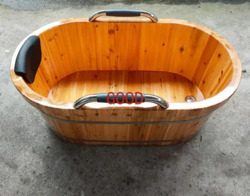 Elderly Bathing Bucket, Wooden Bucket, Adult Bathing Solid Wood Bathtub, Household Use # # 987