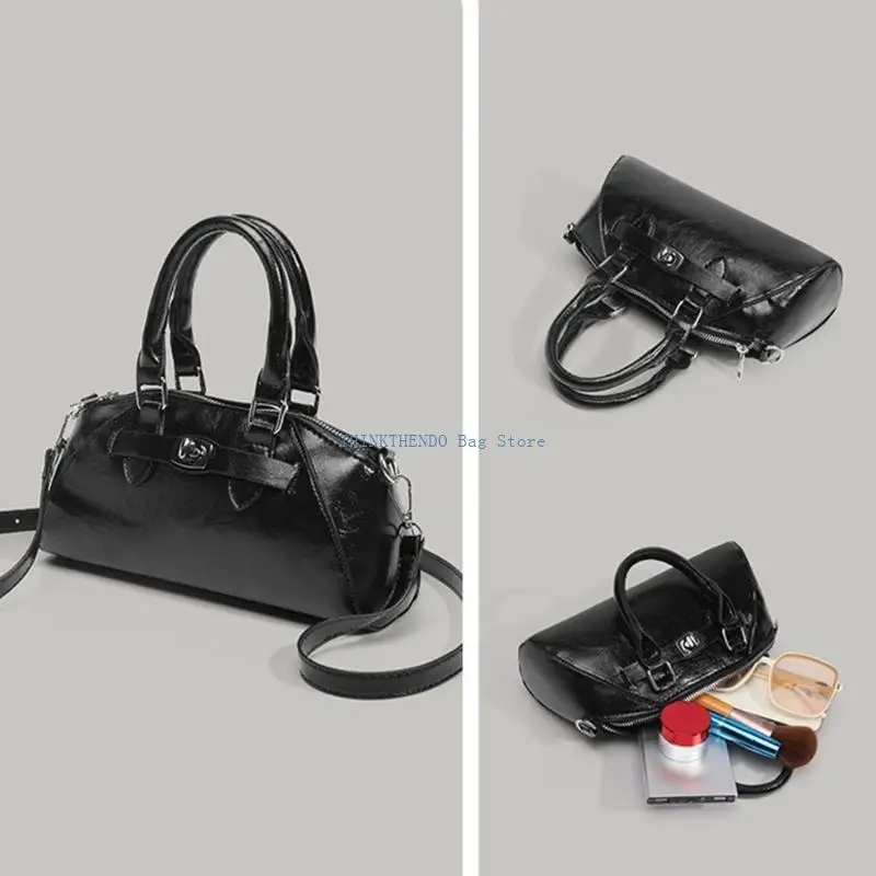 

340D Elegant PU Leather Shoulder Bag Lightweight Crossbody Bags For Women Work Travel