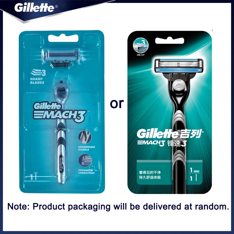 Genuine Gillette Mach 3 Manual Shaver For Men 3-Layers Blades Men's Razor Beard Shaving Hair Removal MACH 3 Shaver Razor