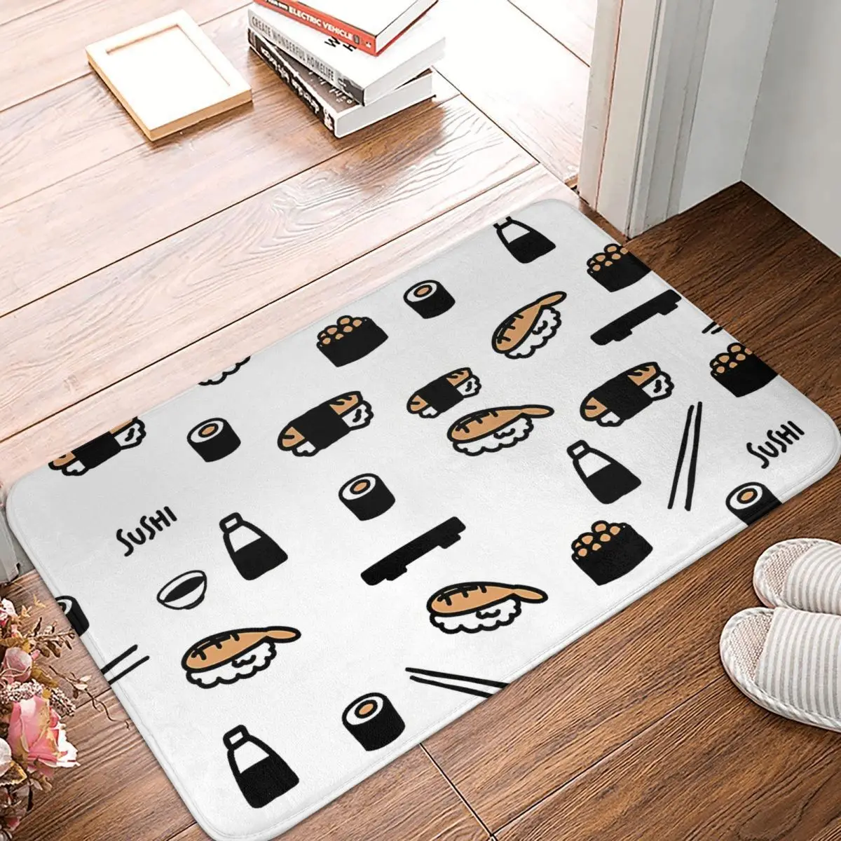 Sushi Food Non-slip Doormat Living Room Mat Japanese Food Balcony Carpet Welcome Rug Home Decorative