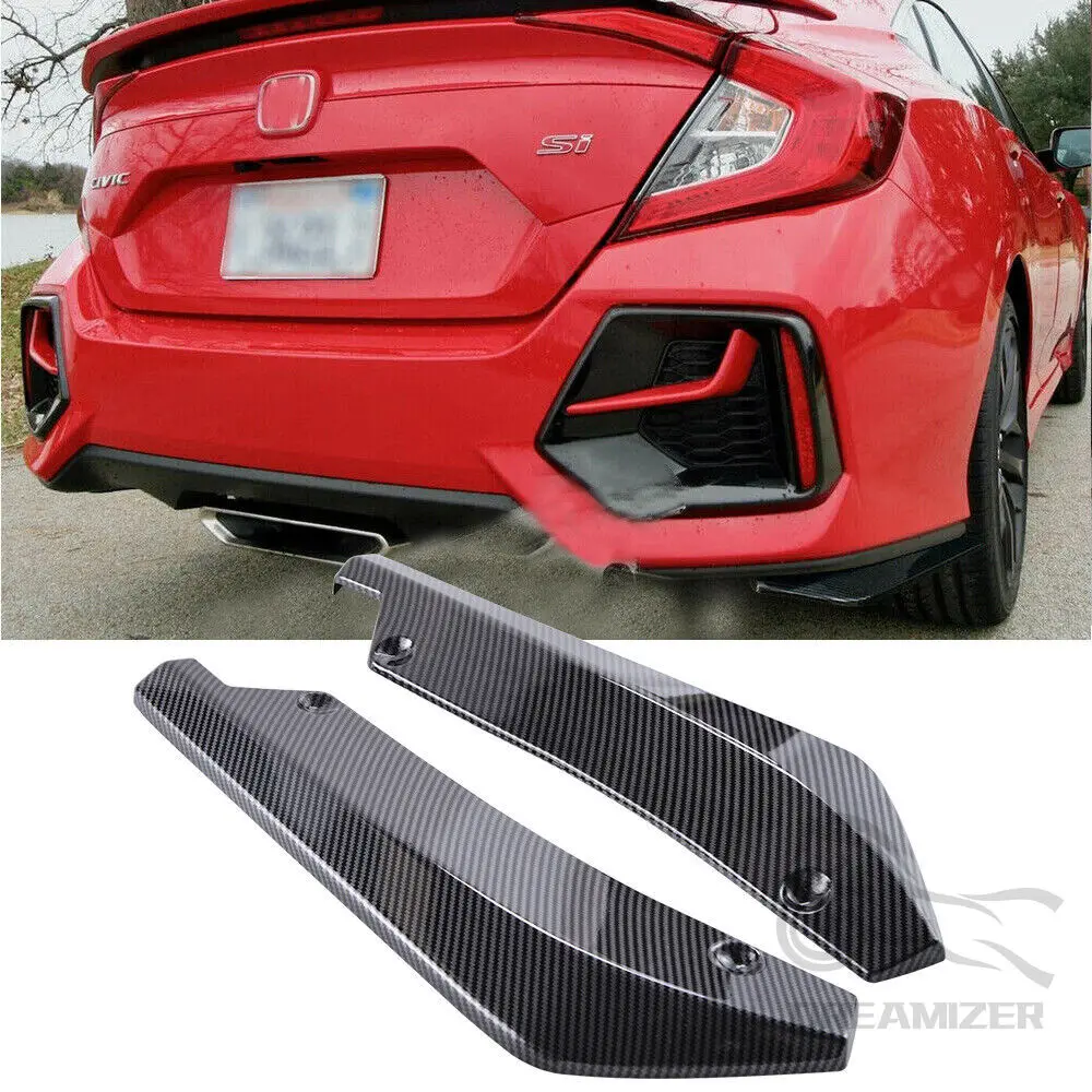 

2 шт. универсальная защита заднего бампера, диффузор, спойлер, сплиттер для Audi Q5 Q7 BMW f31 X5 E70 Passat B7 Mazda 6 Peugeot 308