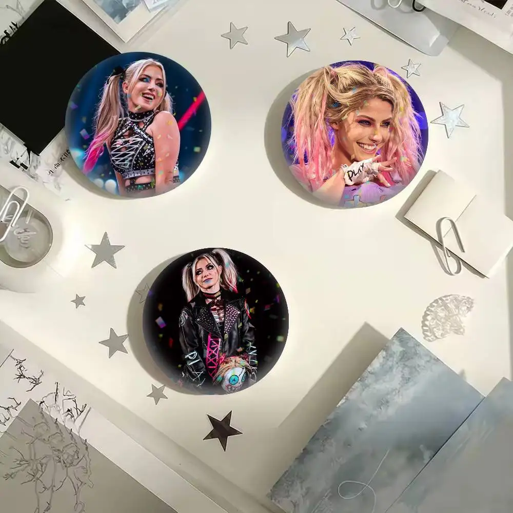 Broches et badges Alexa Bliss, star de la lutte, 25mm 32mm 44mm 58mm 75mm, pour accessoires et cadeaux