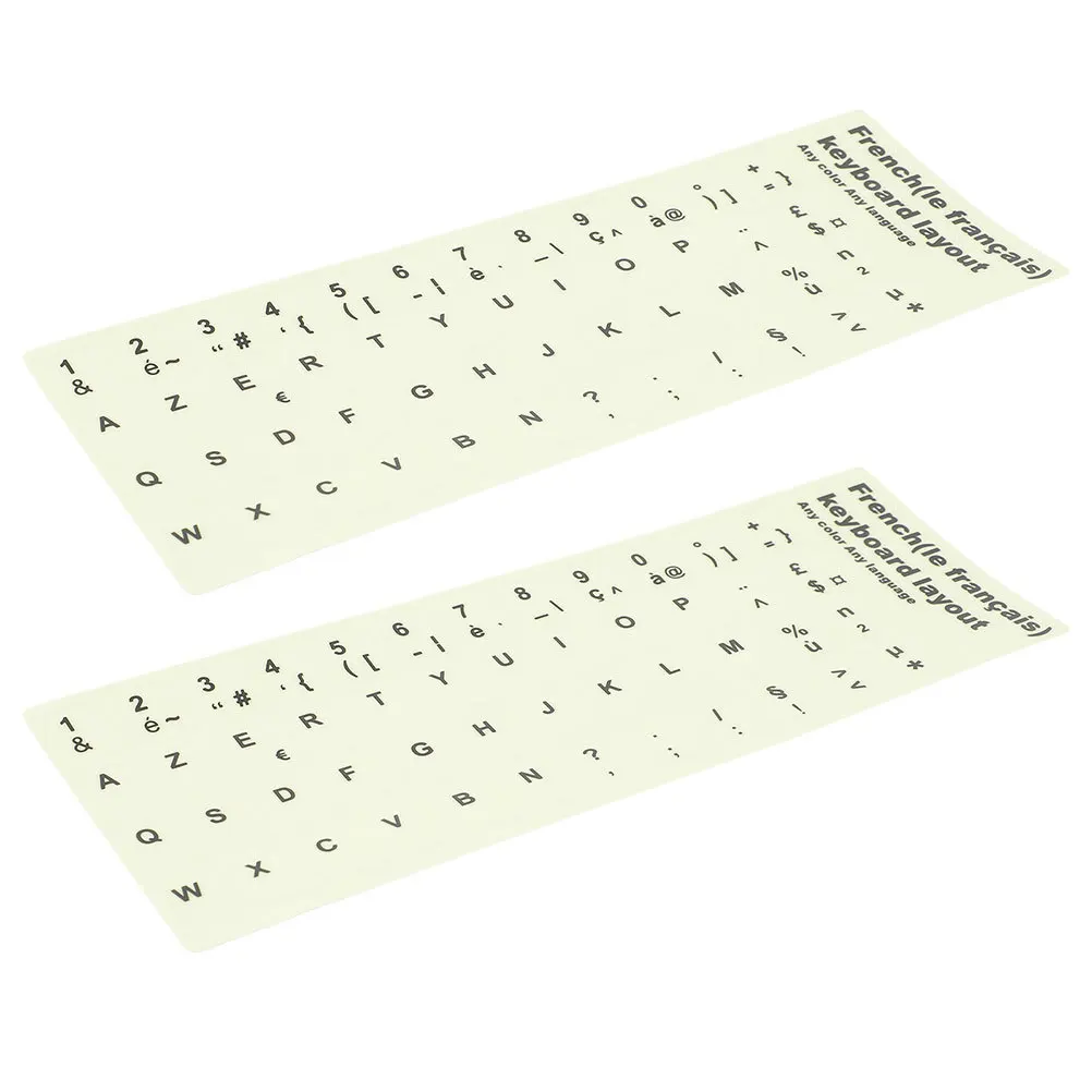 

2Pcs Nighttime Keyboard Stickers Luminous Decals for Laptop Desktop Waterproof Durable Easy to Install Keyboard Stickers Laptop