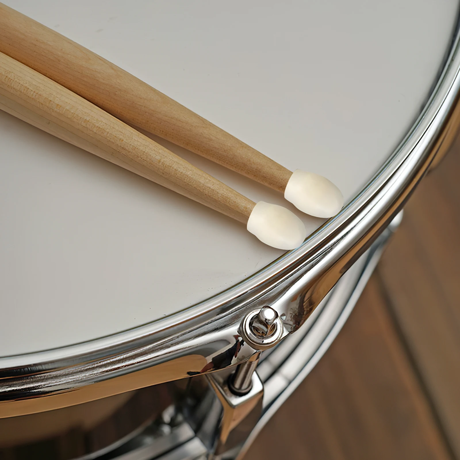 

Lightweight Silent Drumstick Protector Tips Caps Mute Practice Accessories Durable Silicone Quiet Compact for Home