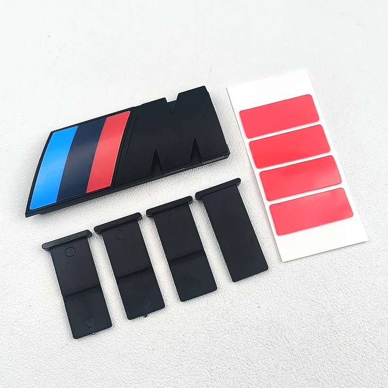 3D ABS Black Logo M Emblem Car Front Grill Badge For BMW X1 X2 X3 X4 X5 X6 F10 F30 F48 F39 E83 E84 E46 E60 G01 G07 G60 G11 G86