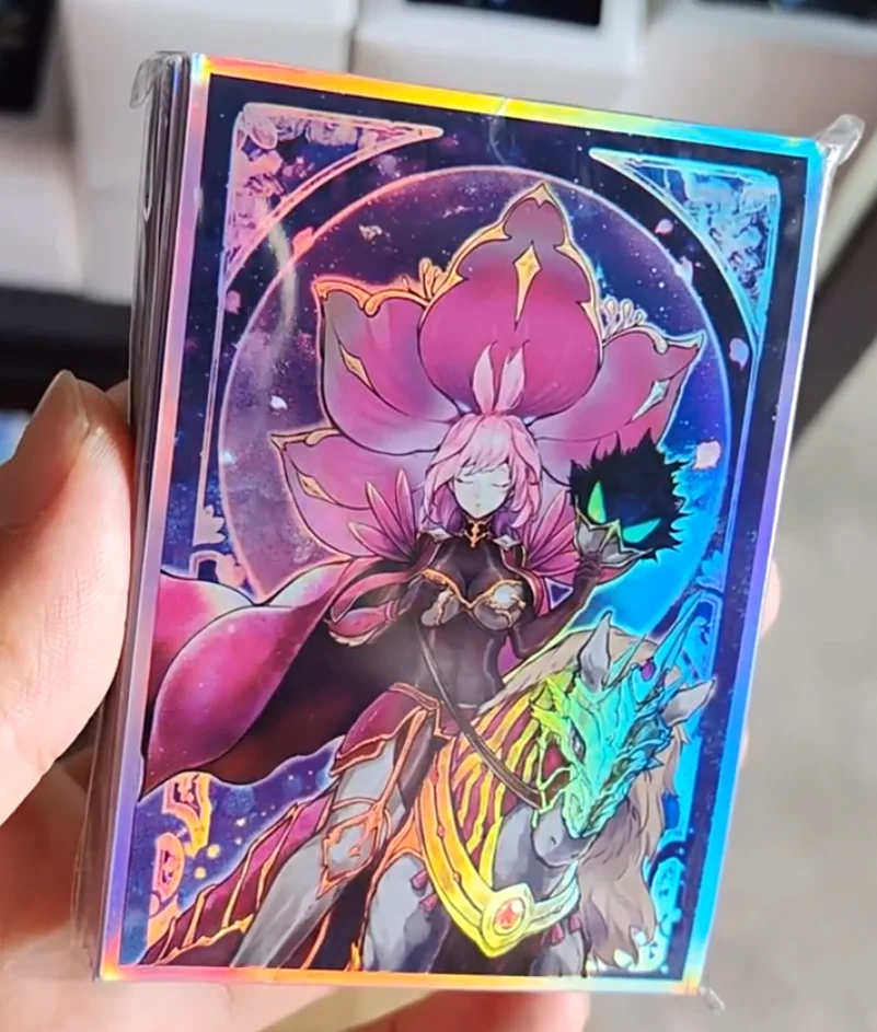 

60 шт. оригинальные Yu-Gi-Oh своими руками! Рукава для карточек Baronne de Fleur Yugioh TCG OCG, коллекционные карточки, блестящий защитный чехол