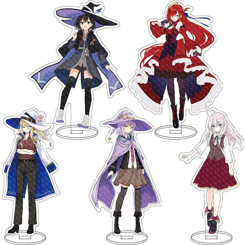 Figura de Anime de 16 CM, Wandering Witch: The Journey of Elaina Houki ‌   Elaina Saya Sheila Avilia ‌   Adornos de Acrílico para Cosplay, Regalos