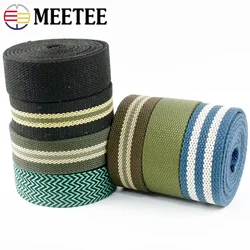 2Meters Cotton Webbing Strap 38mm Polyester Backpack Tapes Shoulder Bag Band Decorative Ribbon Belt Clothes Sewing Accessories