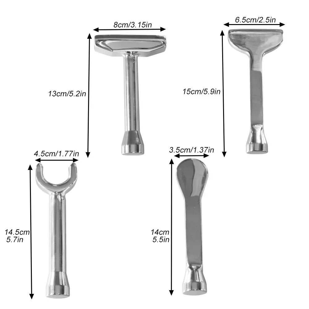 4PCS Stainless Steel Muscle Scraper Set, GuaSha Scraping Massage Tools, IASTM Tool for Body Anti-cellulite Lymphatic Drainage