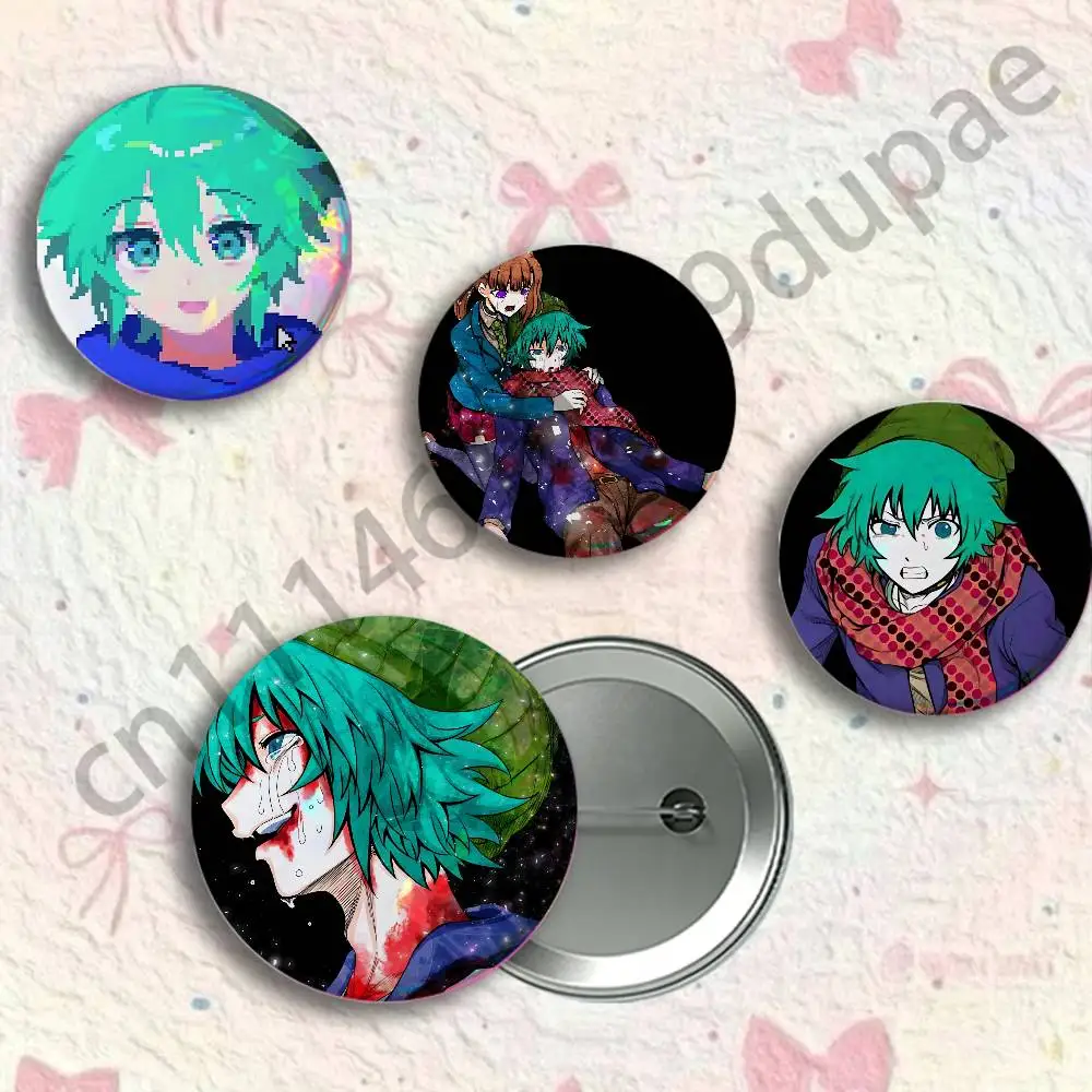 S-Shin Tsukimi 2 Button Pin Single Pack Anime Merch for Ita Bags Badge Collectible Buttons