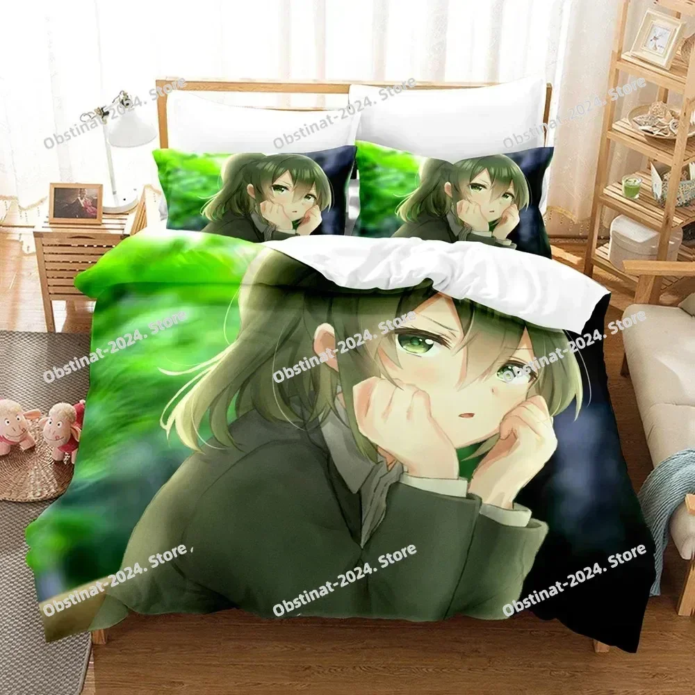 3D Printed My Senpai Is Annoying Bedding Set Anime Duvet Cover Double Twin Full Queen King Adult Kids Bedclothes Quilt Cover
