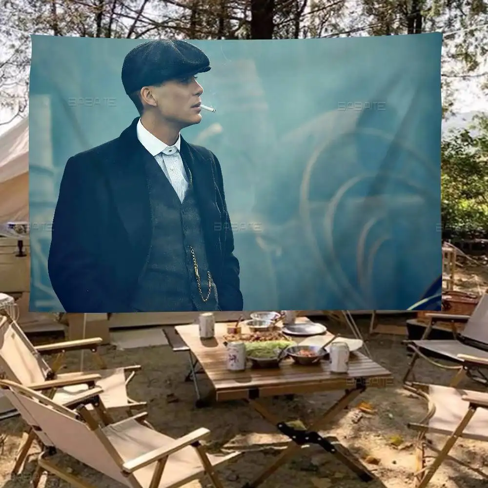 Star T-Thomas Shelby Large Size Flags Printing Patterns Interesting Birthday Party Decorations Banner