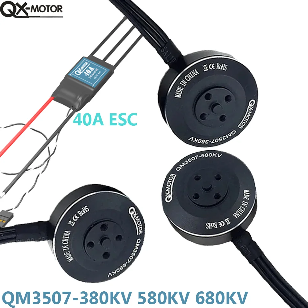 

QX-MOTOR QM3507 380KV 580KV 680KV Brushless Motor CW CCW For RC Multirotor Quadcopter Hexa Drone Parts