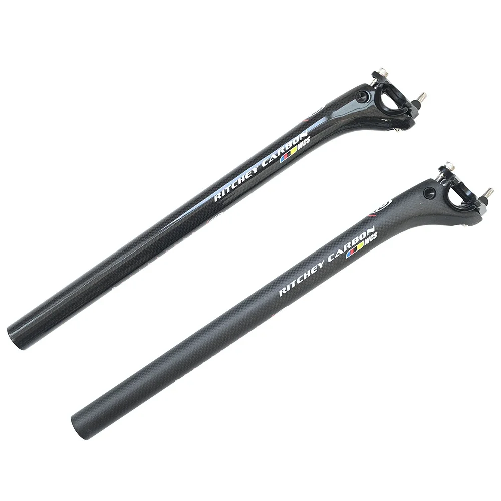 AliExpress NONE Carbon Seatpost 27.2//30.8/31.6mm matte/Gloss 3k Carbon Fiber MTB/Road Bicycles Carbon Fiber seat post Light seat tube350/400mm