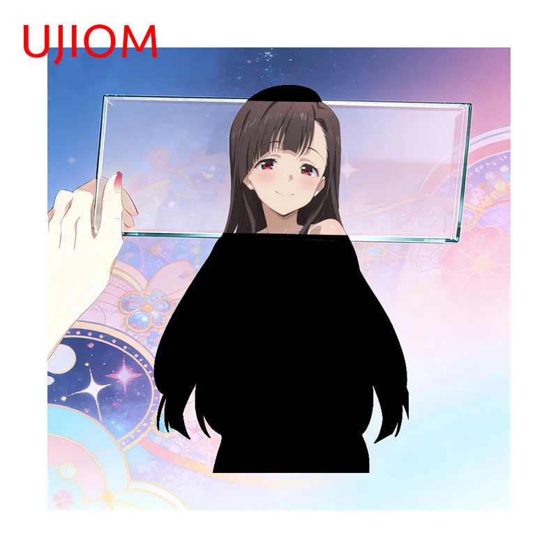 UJIOM Brown Girl Cartoon Ai Wall Sticker Kitchen Cupboard Vinly Decal Desk Display Ornament Things That Are Famous In Tiki