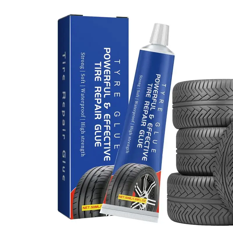 

Tire Sidewall Repair 50ml Rubber Cement Glue Tire Repair Sealant Tire Sealant Tire Repair Tools For Tractor Tire Truck Puncture