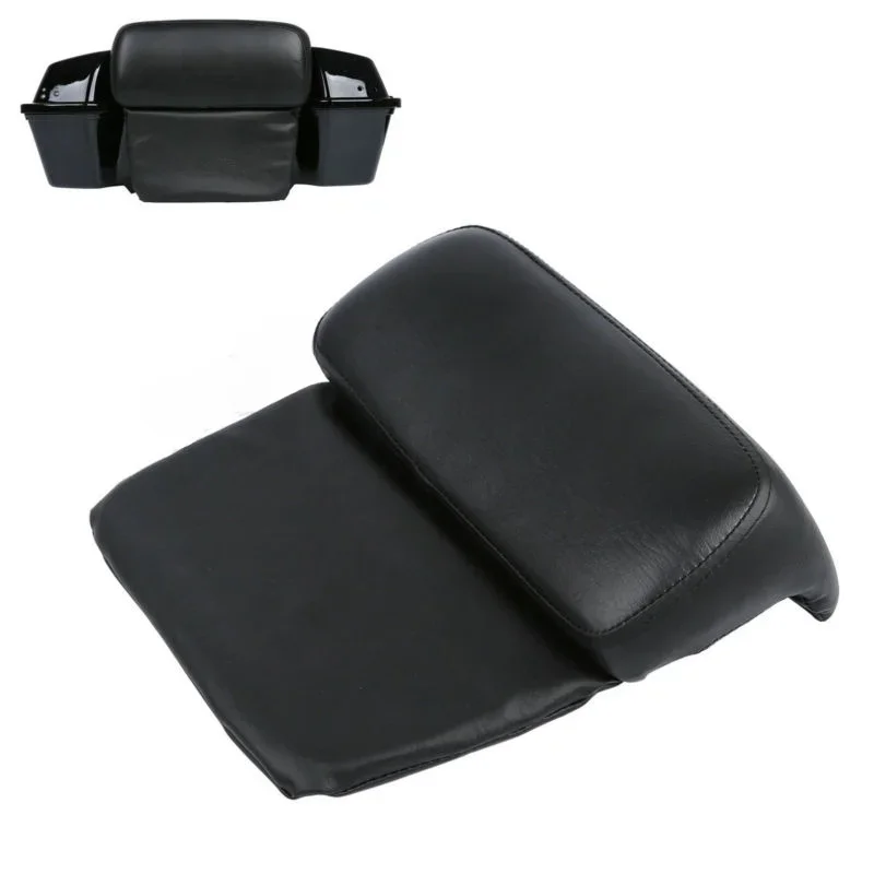 For Harley Touring Electra Street Glide Road King FLHR FLT 1997-2013 Motorcycle Pillow Pad Backrest Chopped Razor Trunk Pack