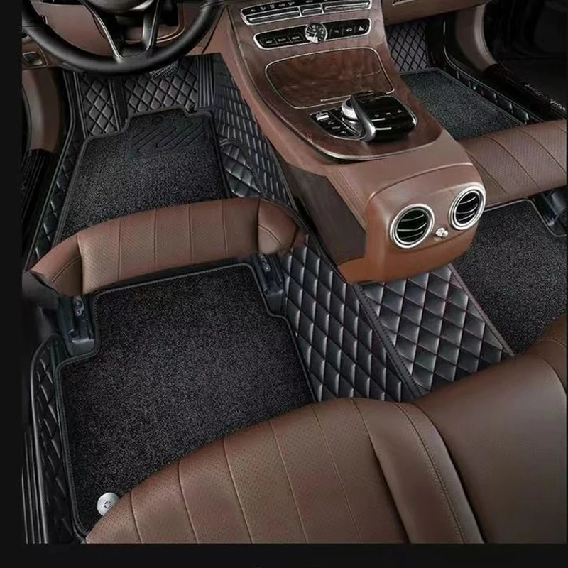 

Custom Double Layer Leather Colorful Car Floor Mat for Chery Tiggo 7 Year 2016-2020 Auto Carpet Accessories Interior Parts