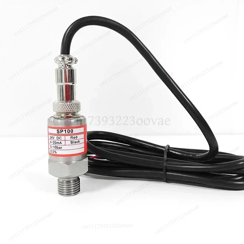 SP100 Pressure Transmitter 4‑20mA Output 24V Pressure Sensor for Oil Pneumatic System Industrial Measuring Accessories