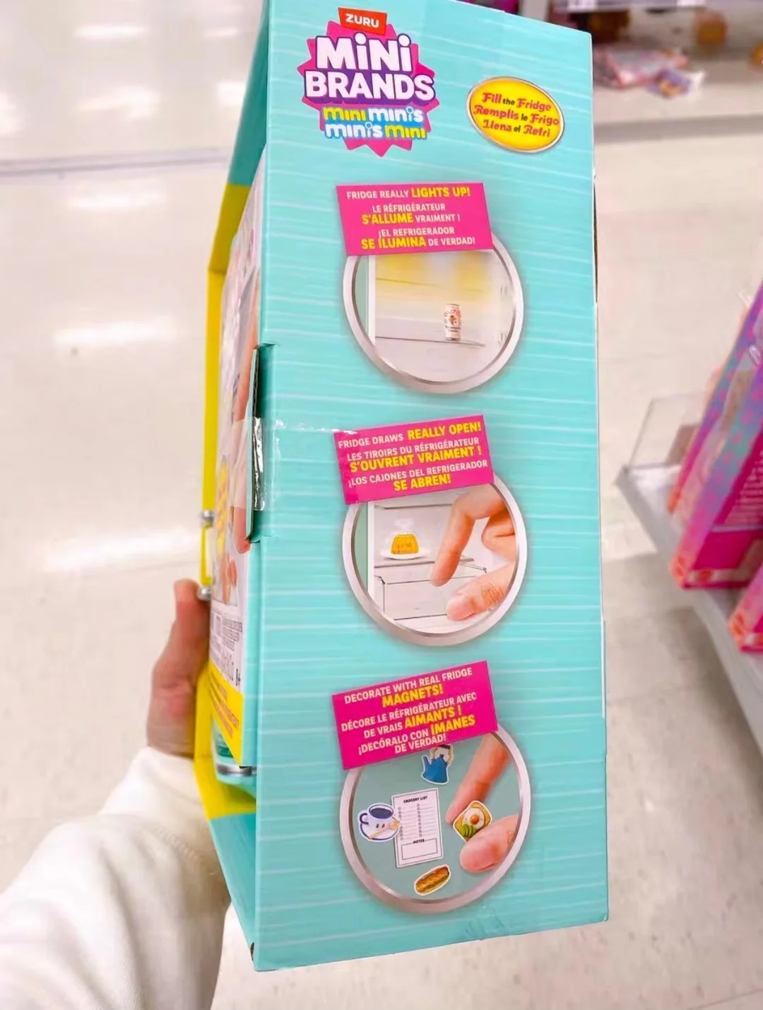 새로운 정품 주루 미니 냉장고 블라인드 박스 미니 미스터리 박스 트렌디 모델 역할 놀이용 가정용 미니어처 냉장고 수집 세트