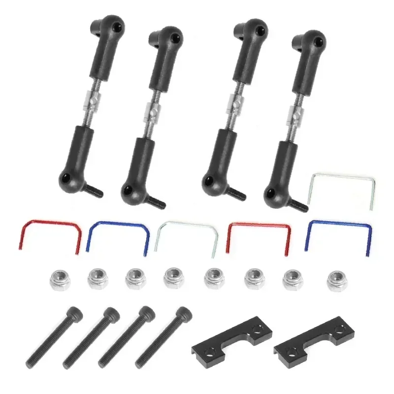 Kit de barra estabilizadora ancha delantera y trasera para coche RC, accesorios de piezas de mejora de coche Trxs 1/16 Slash e-revo RC