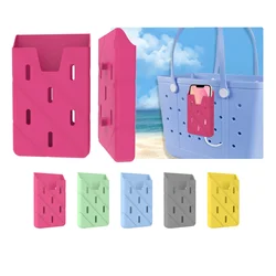 EVA portacellulare portatile in silicone custodia portaoggetti borsa accessori supporto per borsa da spiaggia muti color charms decorazioni fai da te