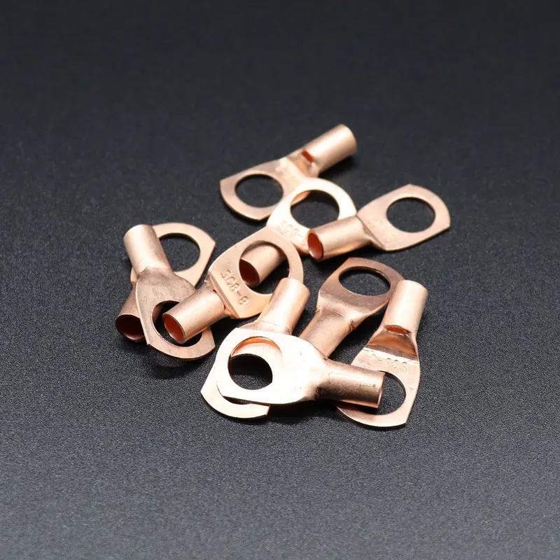 10pcs Copper Lug Ring Wire Connector Cable Lugs Battery Terminals Set Electric Wire Cable Connectors SC4 SC6 SC10 SC16 SC25 SC35