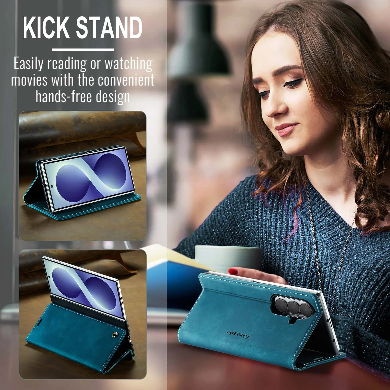 Leather Flip Wallet Case for S - Leather Folio Wallet Case ulasan dan harga