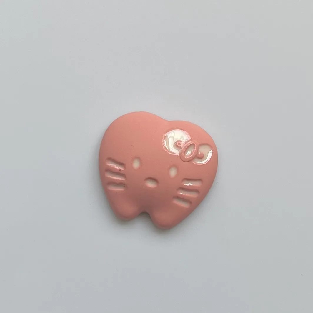 5 buah seri miniso warna-warni kartun kitty resin cabochons pipih diy bahan kerajinan perhiasan membuat pesona