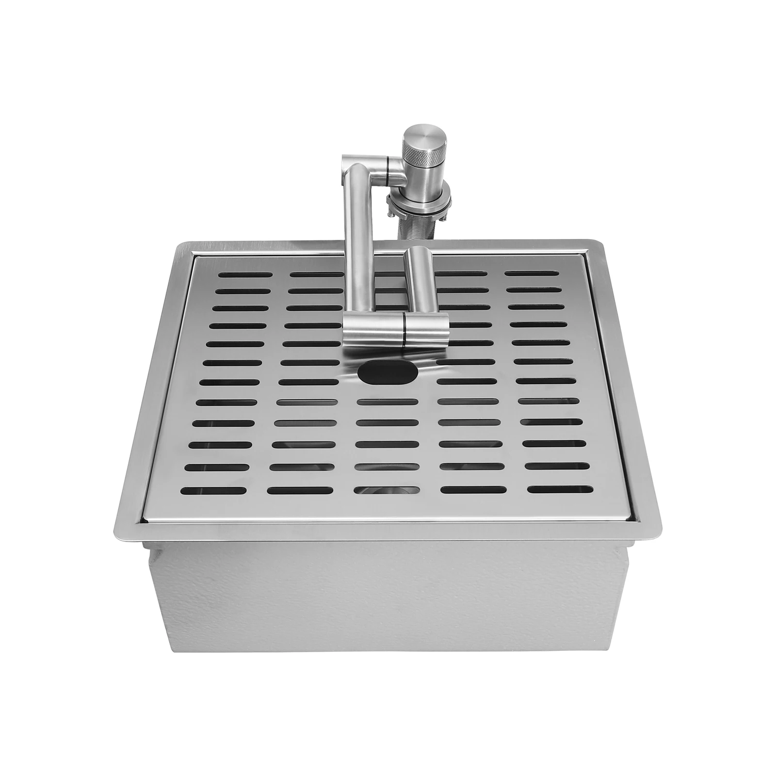 Kitchen sinks-304 Stainless Steel Sink: Sturdy, Corrosion-Resistant with Enlarged Deep Basin for Efficient Cleaning