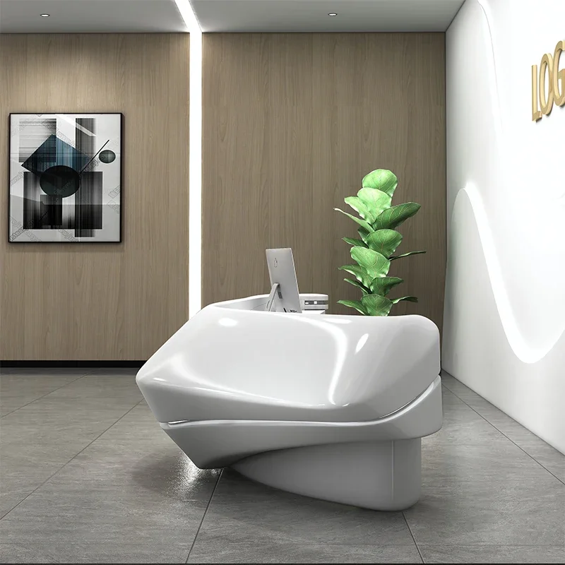 Cash Lectern Reception Desk Luxury Conference Podium Simple Mobile Reception Desk Study Mostrador Recepcion Hotel Furniture