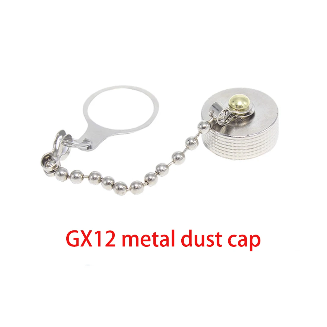 2pcs Aviation Plug Dust Cover Cap Metal Silver Color for GX12 GX16 GX20 Protective Cover NEW