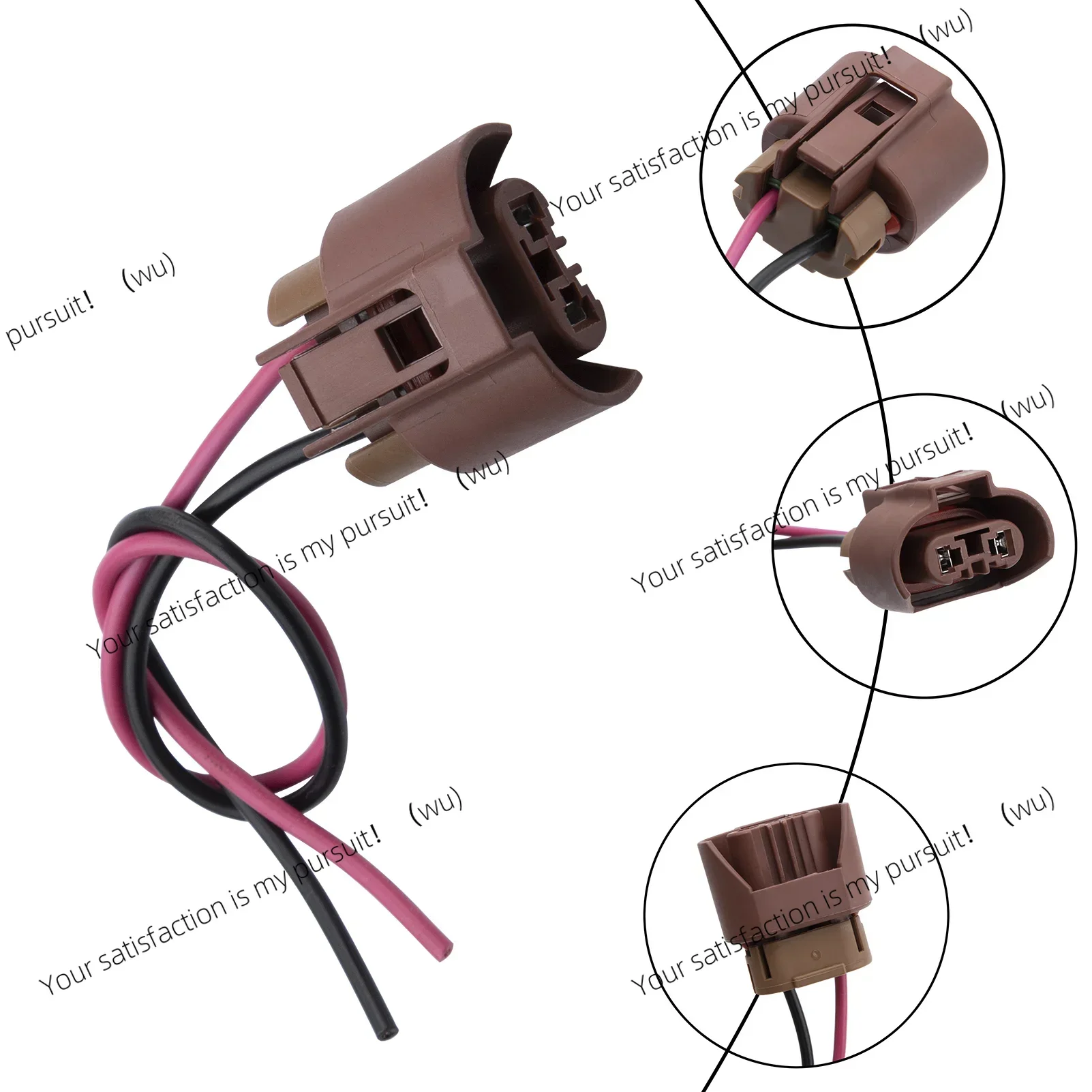 2x 90980-11659 For Lexus Toyota Auris Headlight Bulb Socket HIR2 Wiring Connector Plug Adapter 9006 9012 HB4 9005 OE# 9098011659 - view 4