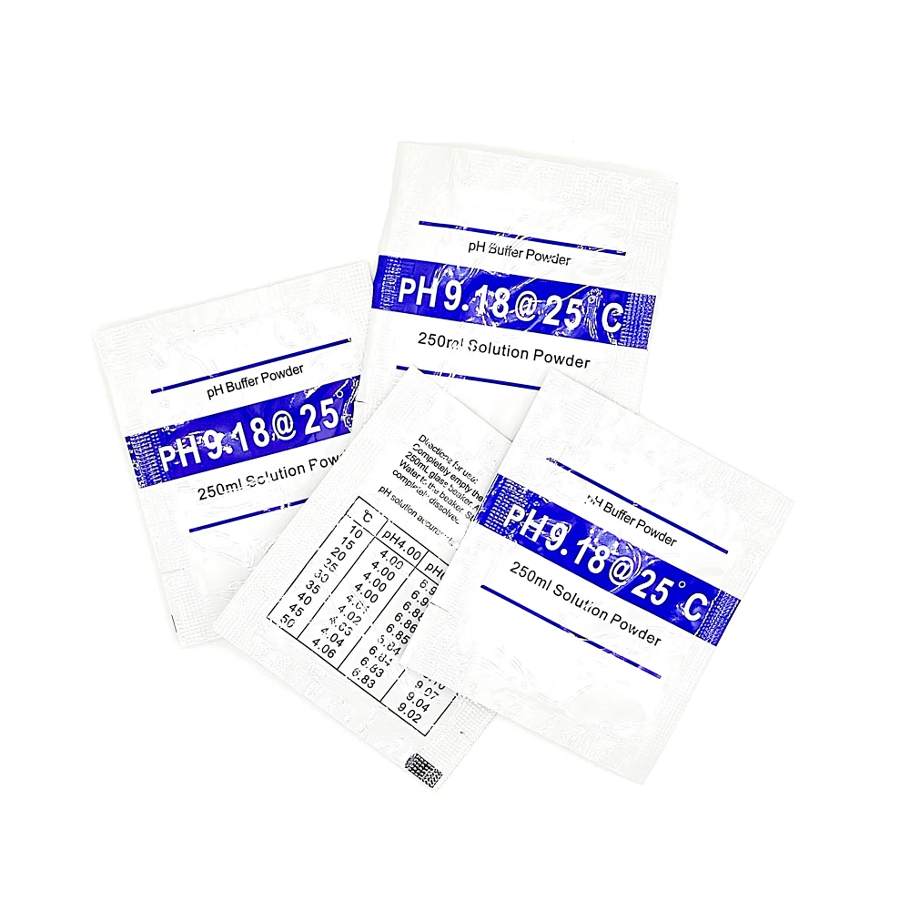 10pcs/Pack PH 4.01 6.86 9.18 Solution Calibration Buffer Powder Accuracy 0.01PH For PH Tester Meter Digital Measurement Water