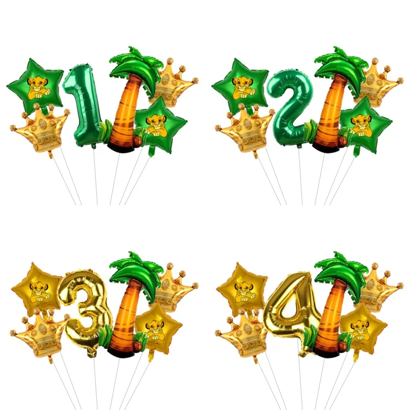 Lion King Simba Digital Balloon Set Chase Skye Kids Birthday Party Decoration Baby Shower Supplies Room Decor Gift