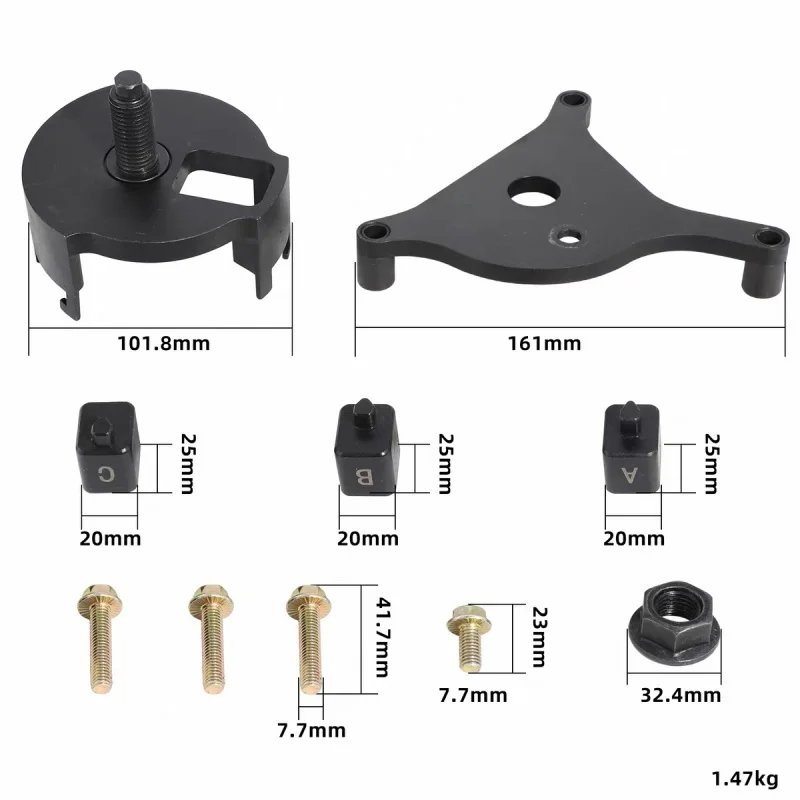 Oil Pump Extractor Vacuum Pump Removal Special Tool Kit For Mercedes‑Benz M256 M654 M656 Diesel Engine Disassembly Repair Tools