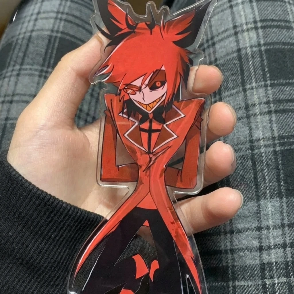 Hotel Alastor Inspired Alastor Acrylic Stand Anime Character Figure Desktop Ornament Collectible Gift for Cartoon Fans