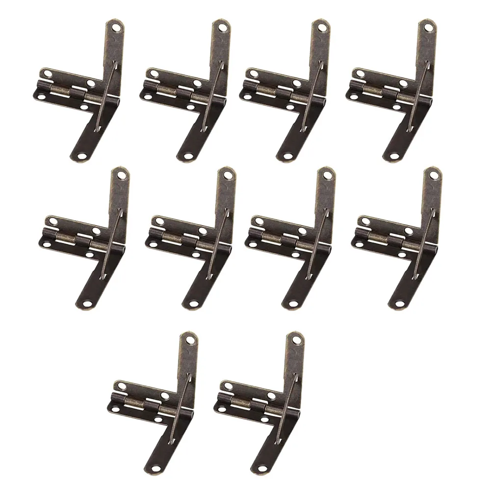 Iron Hinge 90 Angle Hinge Various Projects Sturdy Iron Hinge for versatile Application Vintage Electroplated Bronze Color Option