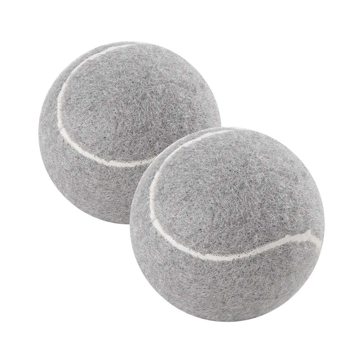 ABNP 2 pelotas de tenis precortadas para patas de muebles y protección del suelo, cubierta de almohadilla de fieltro resistente y duradera, gris